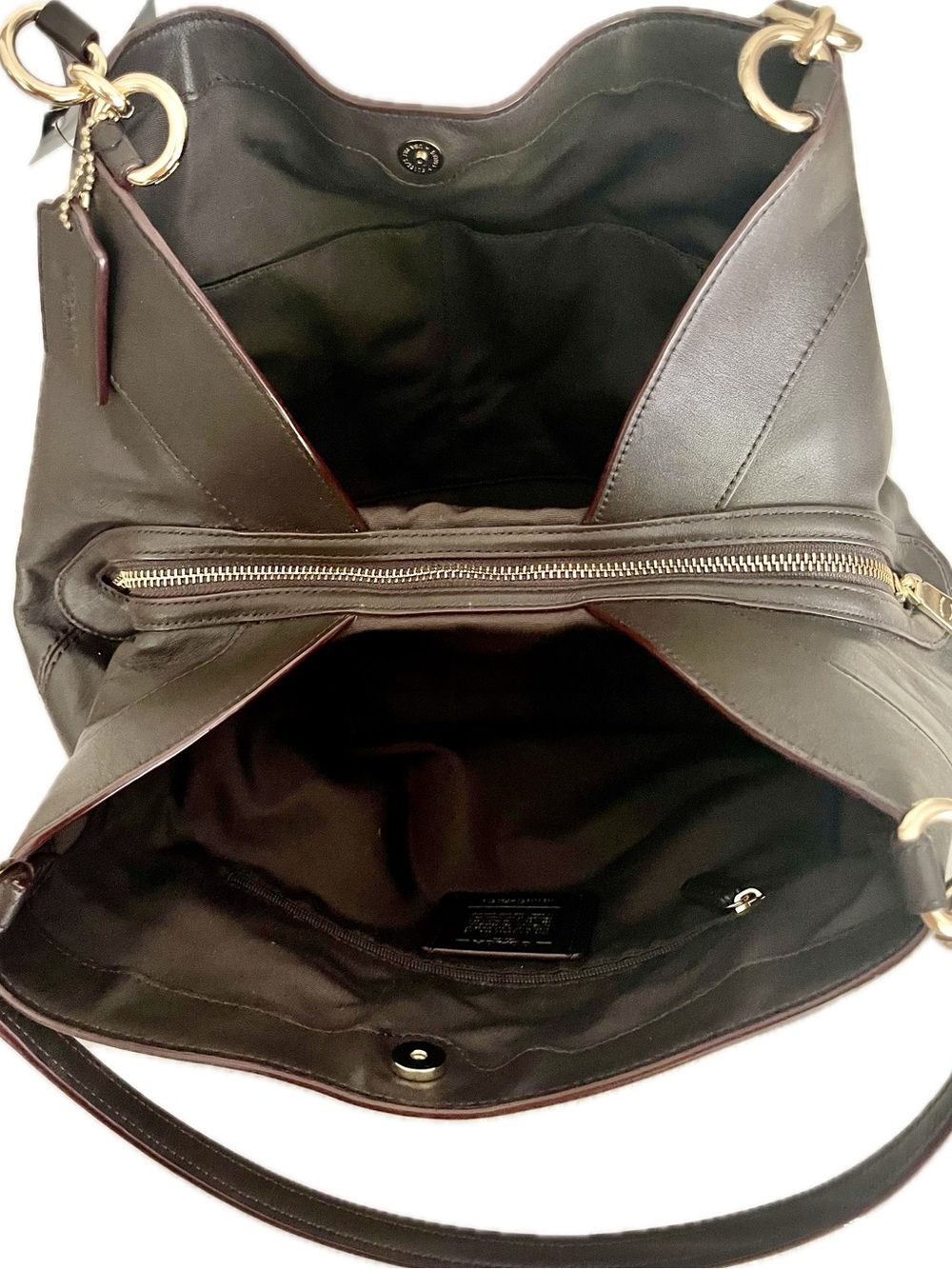 Coach Lexy Signature Jacquard & Leather Shoulder Bag - Picture 10 of 10